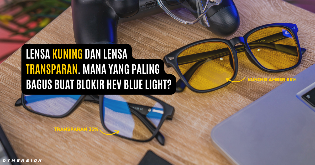 perbedaan kacamata lensa kuning dengan lensa transparan